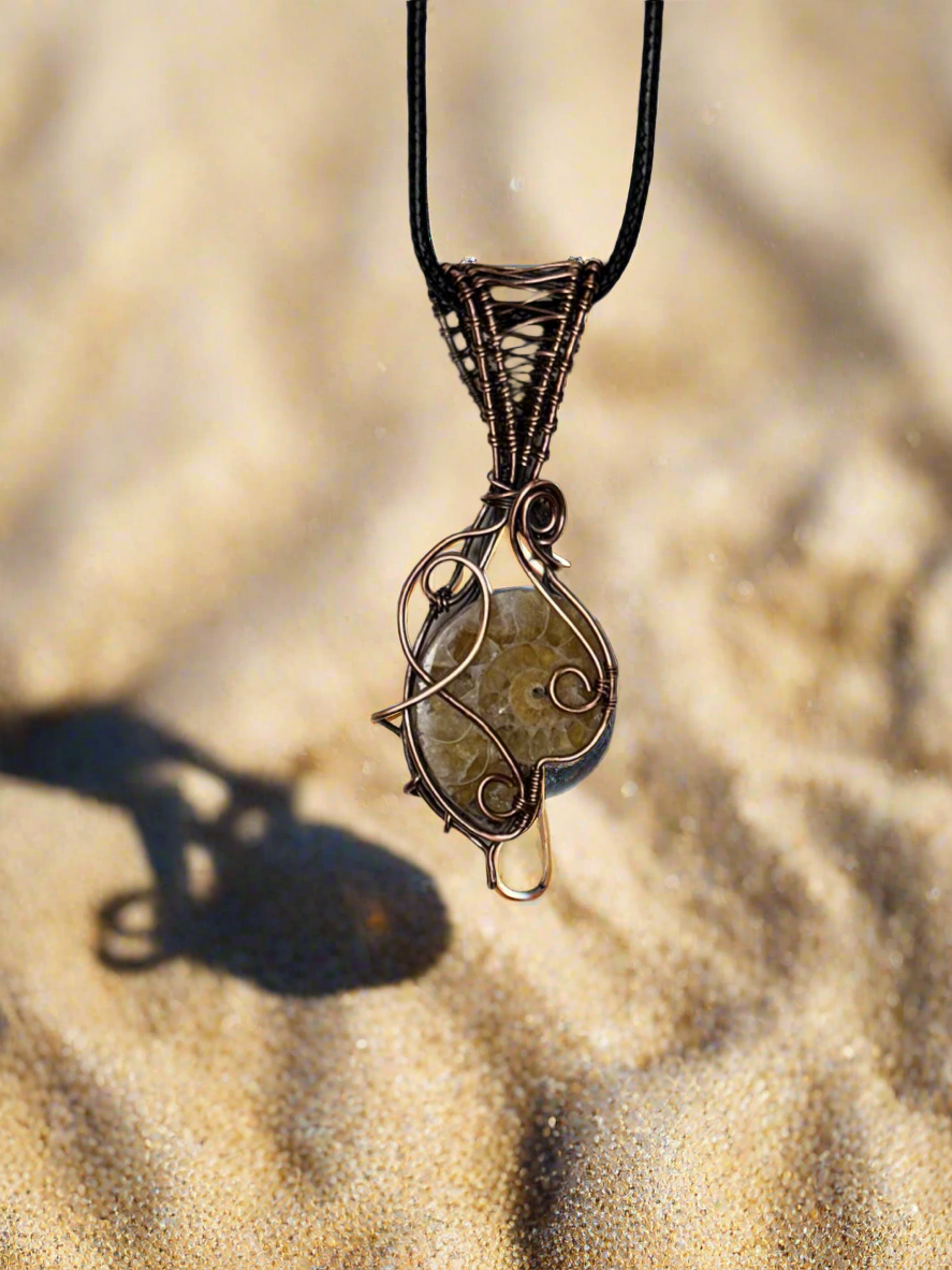 Ammonite in Copper