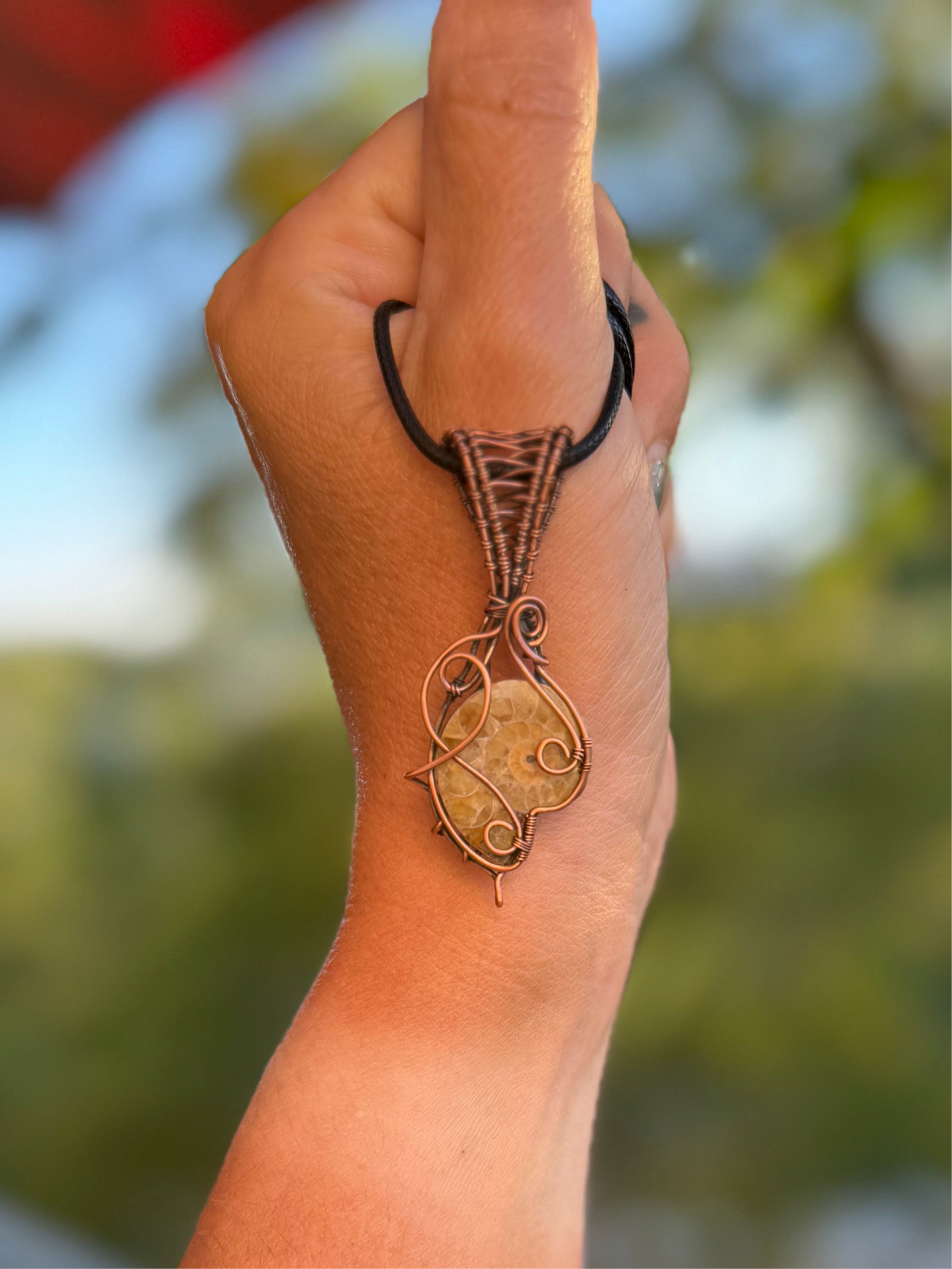 Ammonite in Copper