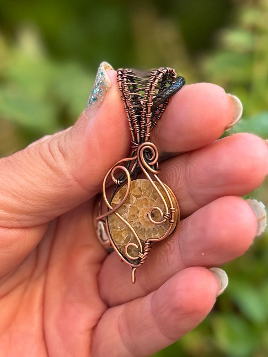 Ammonite in Copper
