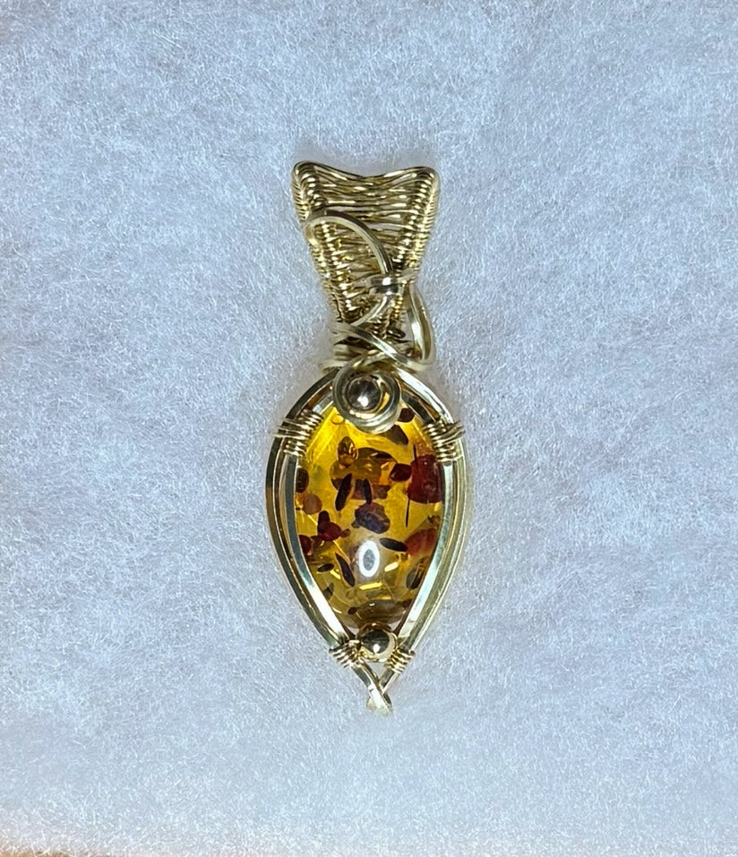 Reconstructed Amber in Brass