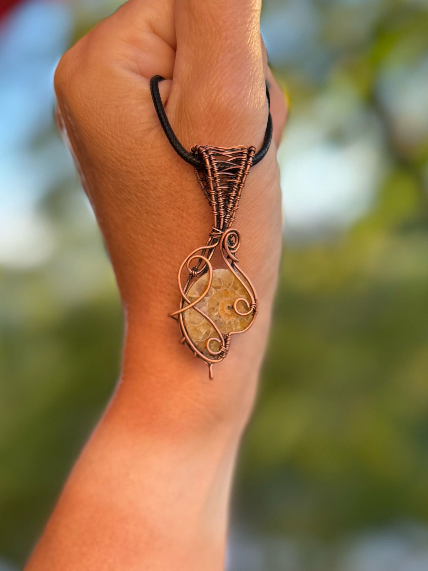 Ammonite in Copper