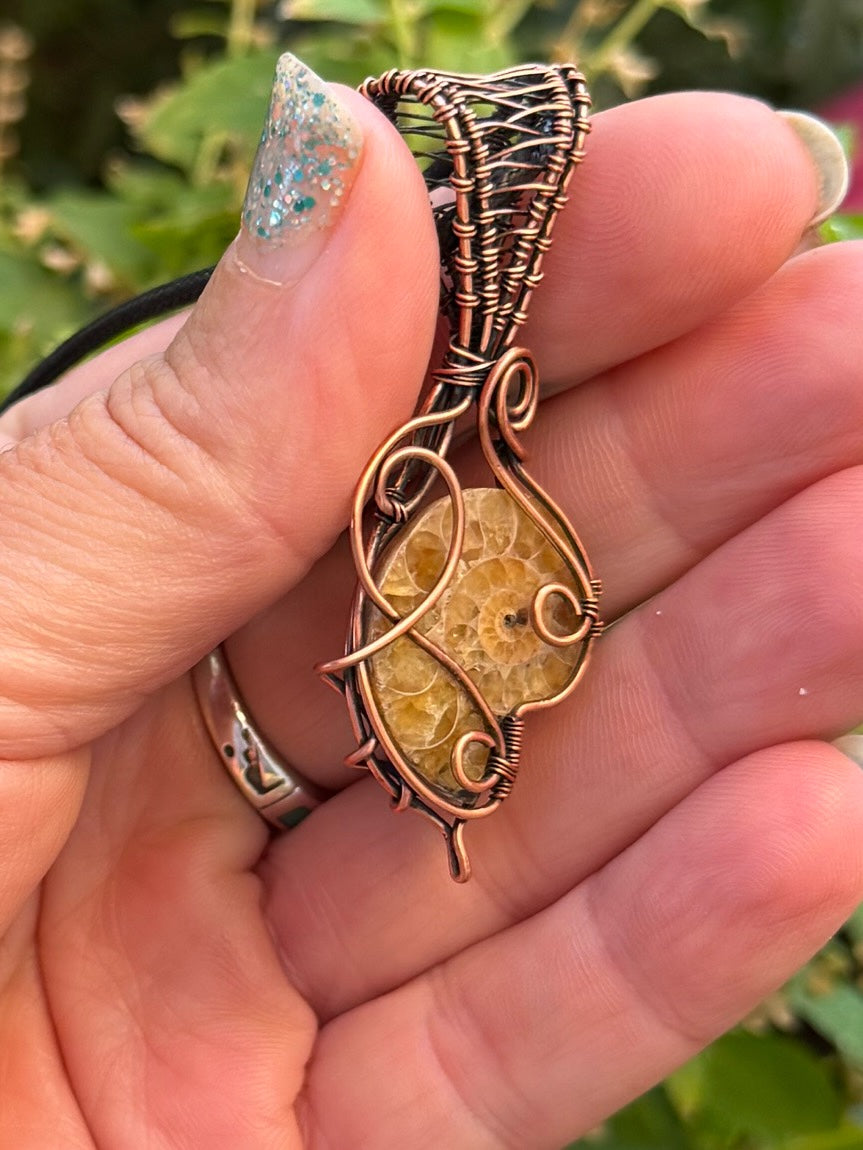 Ammonite in Copper
