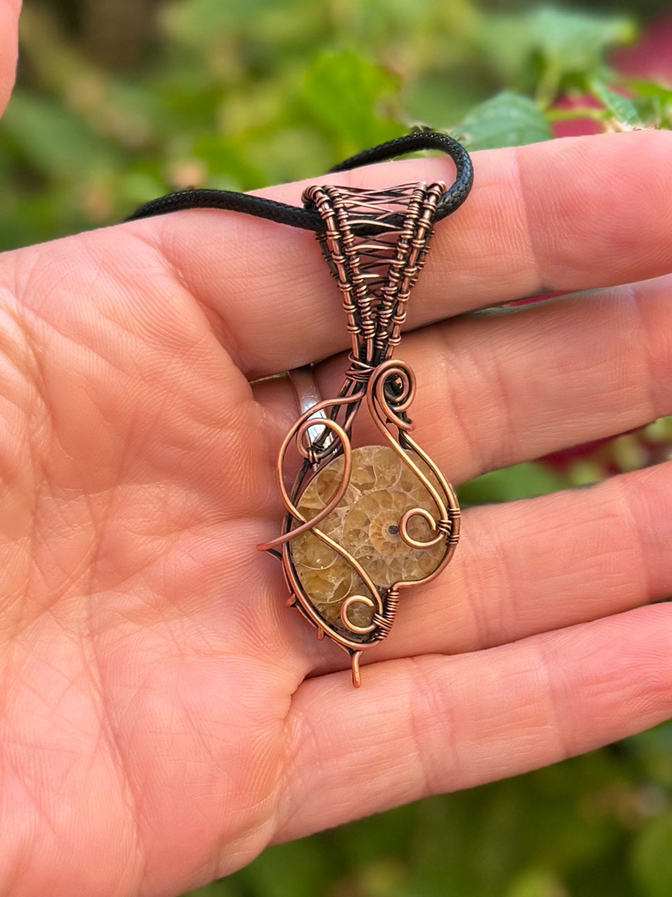 Ammonite in Copper