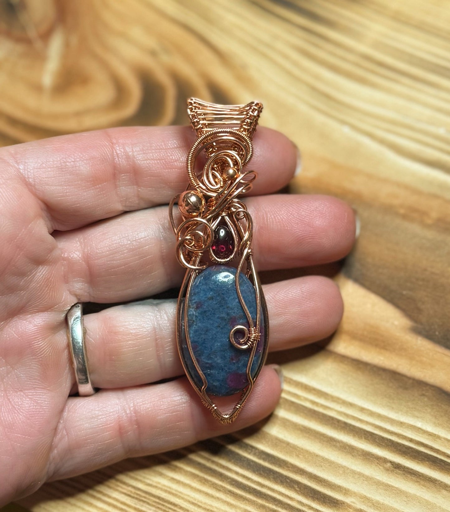 Ruby Kyanite & Garnet in Copper