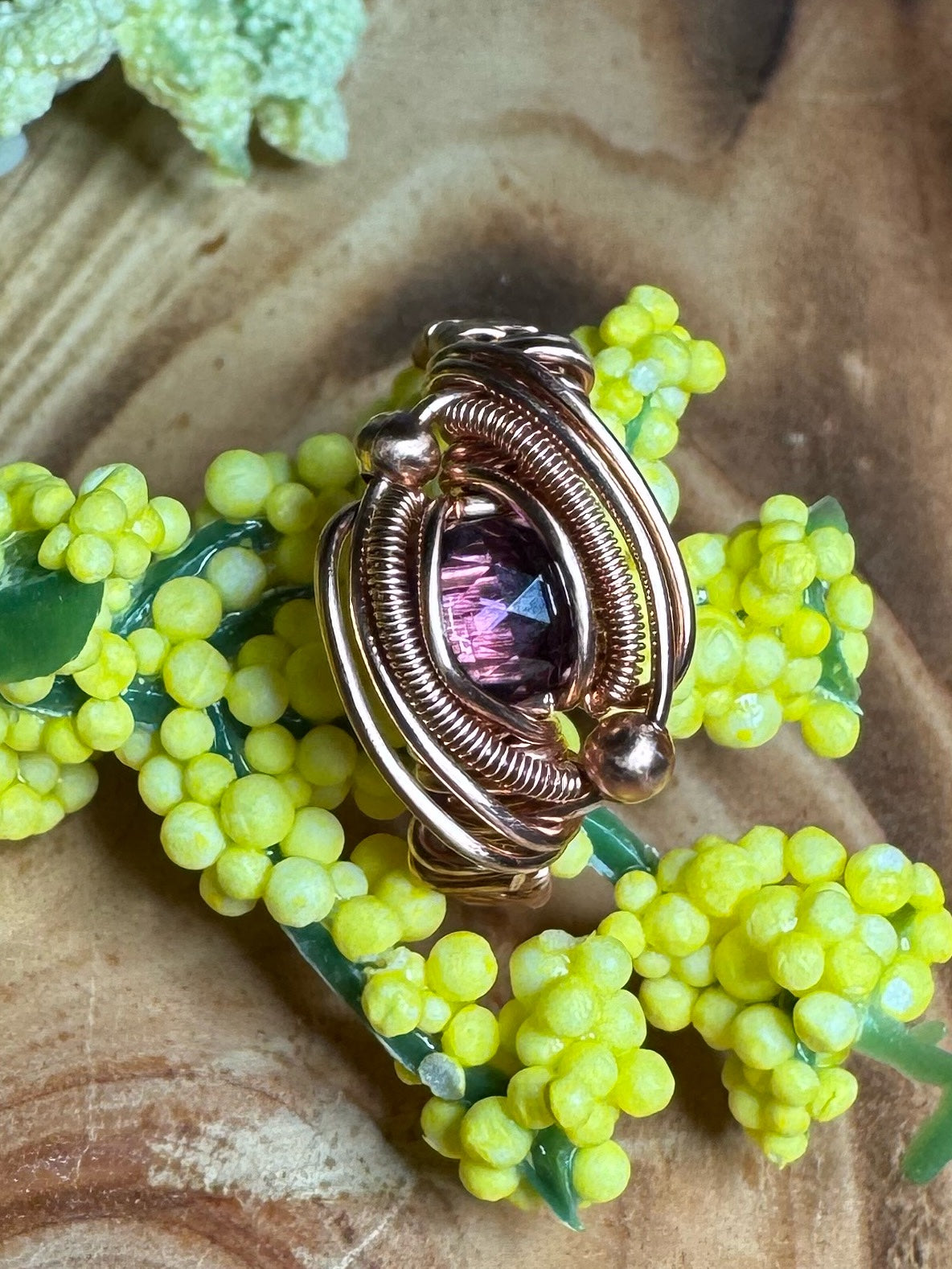 Cubic Zirconia in Copper Size 7