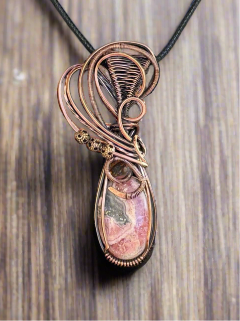 Rhodochrosite in Copper