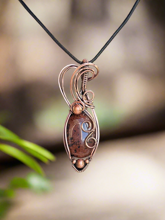 Mahogany Obsidian in Copper