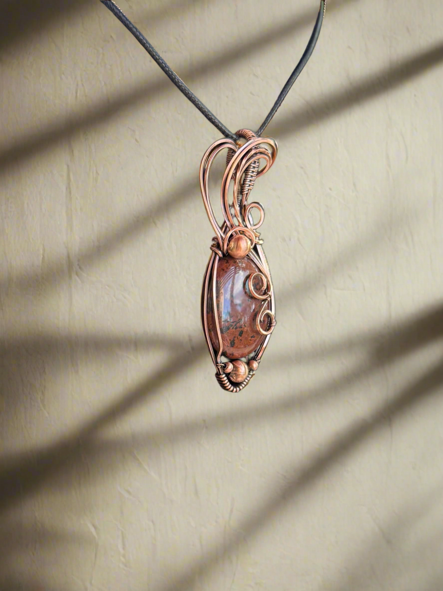 Mahogany Obsidian in Copper
