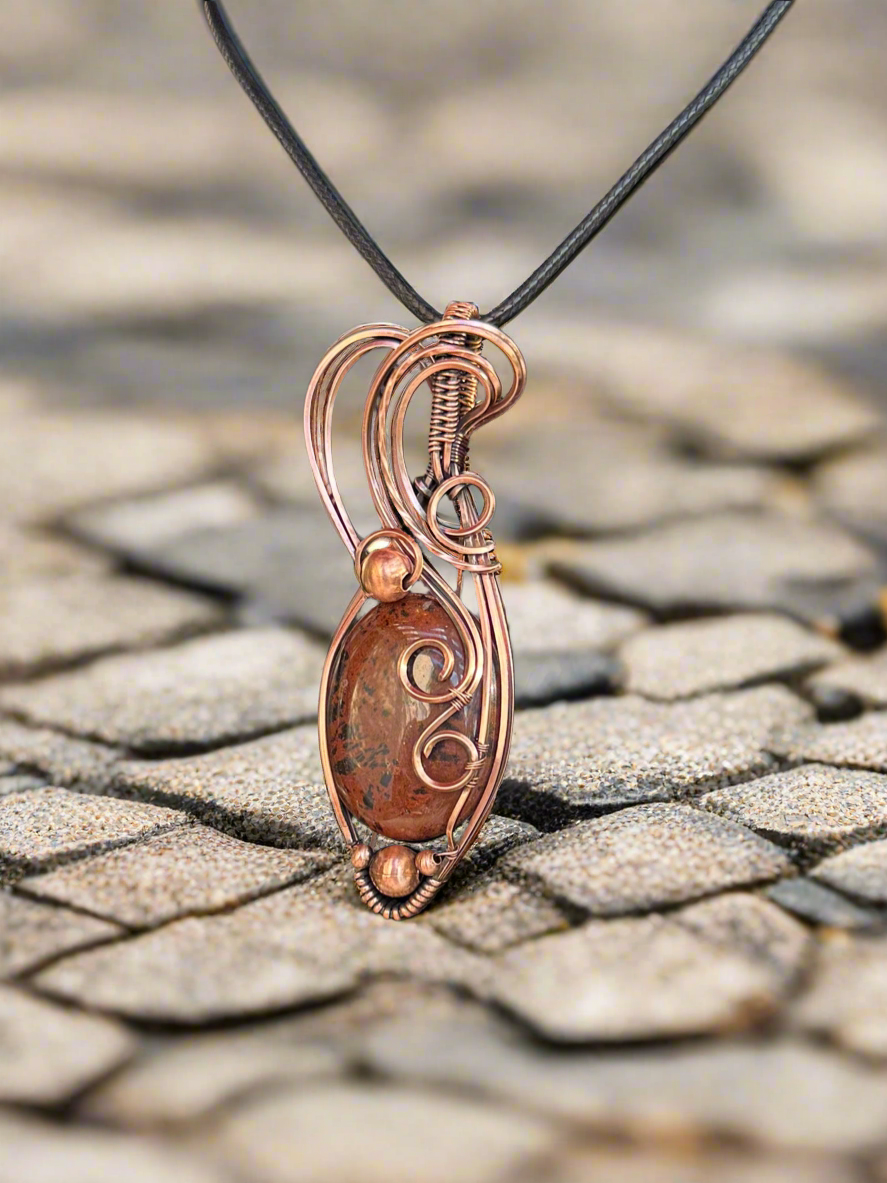 Mahogany Obsidian in Copper