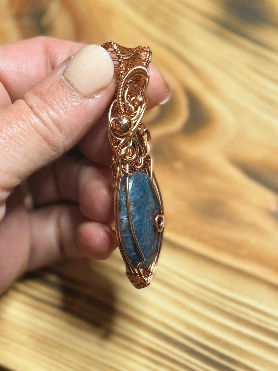 Ruby Kyanite & Garnet in Copper