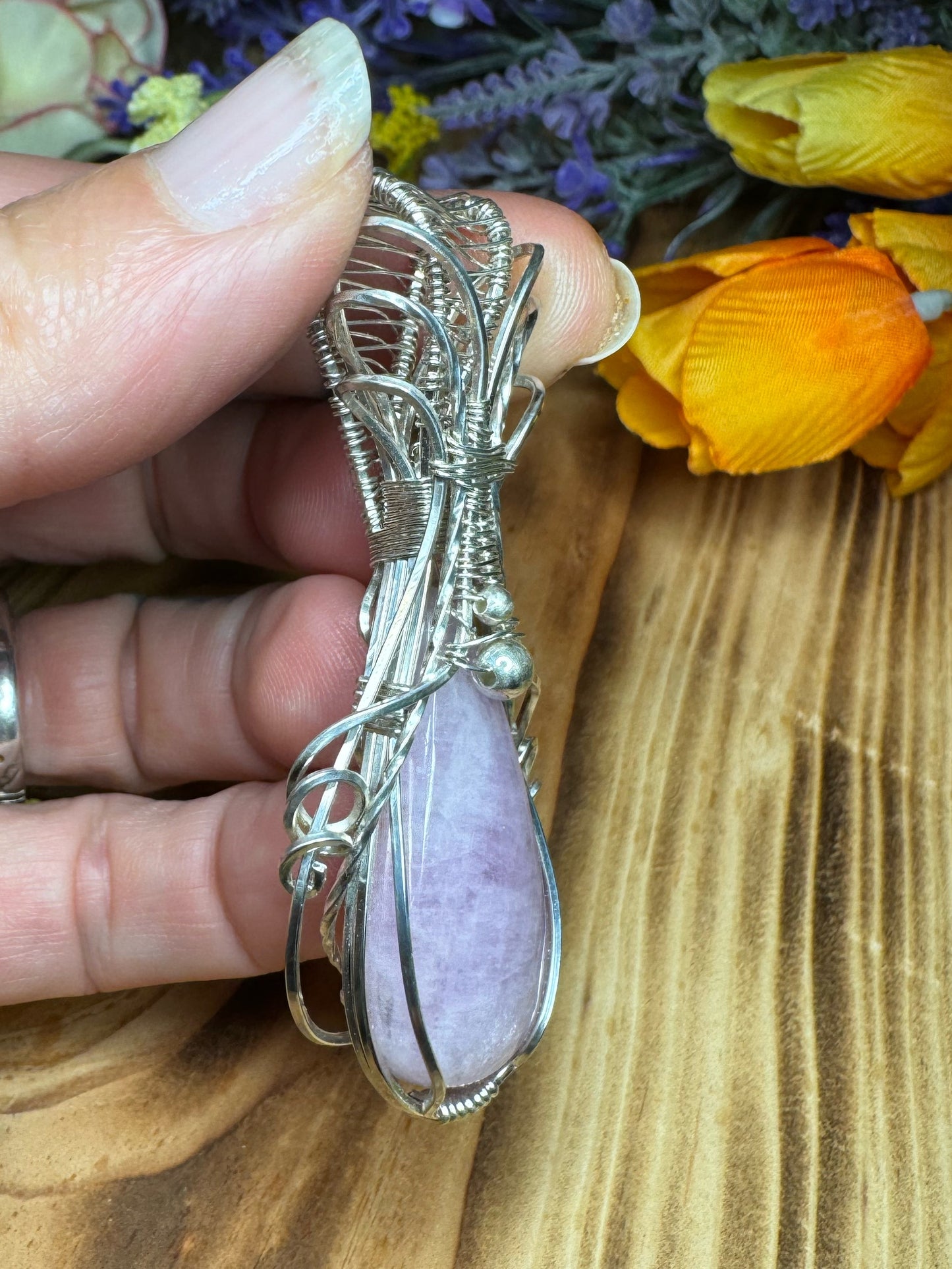 Kunzite in Sterling Silver