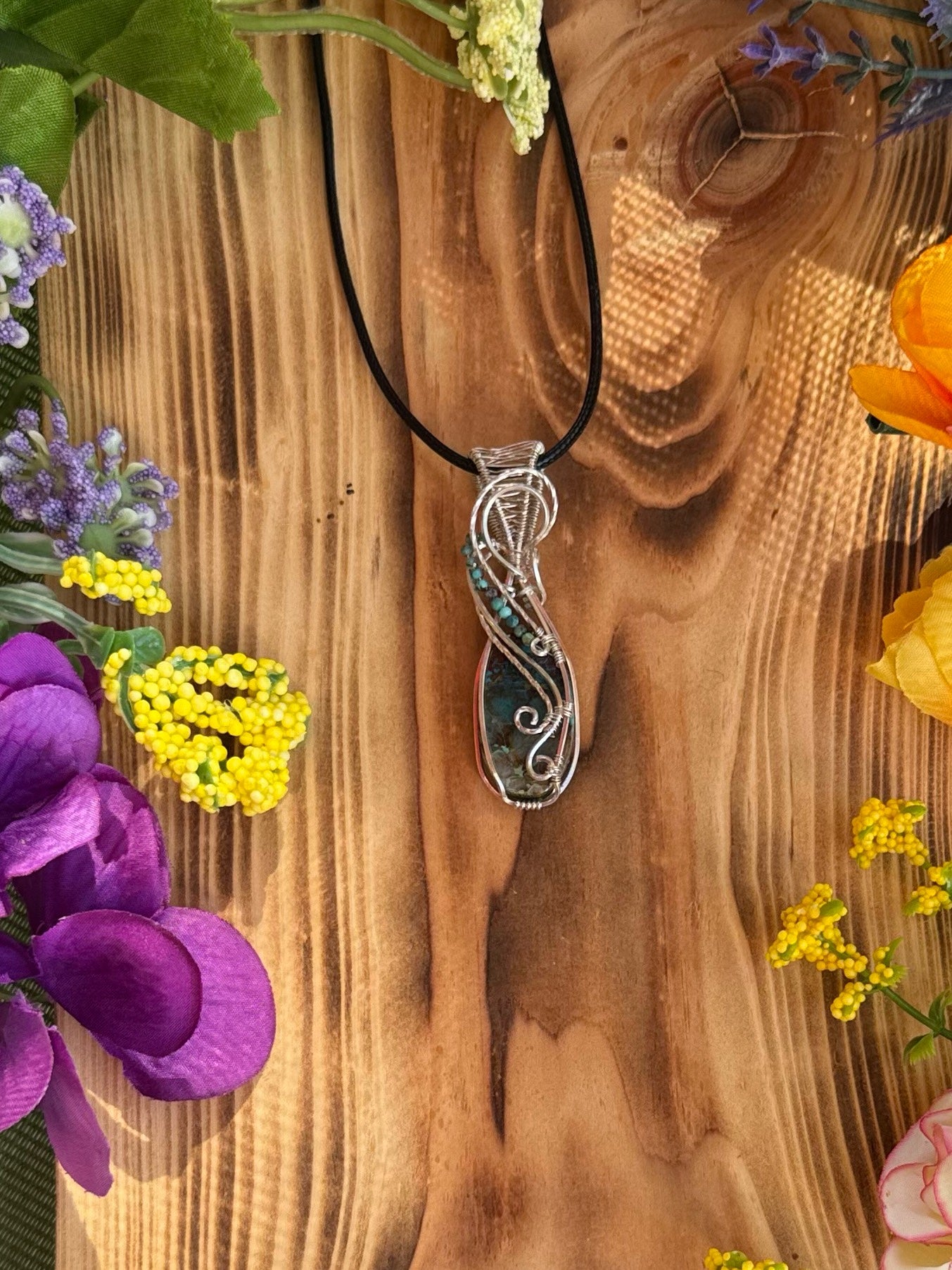 Shattuckite & Lapis Lazuli in Sterling Silver