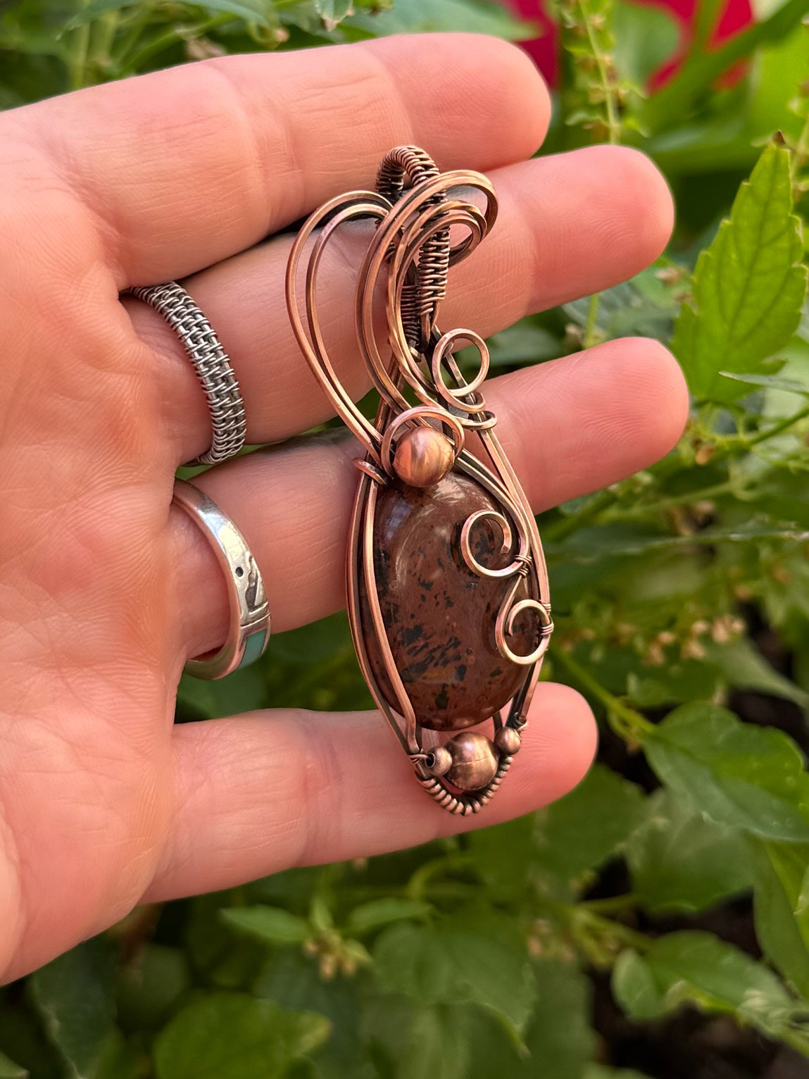 Mahogany Obsidian in Copper