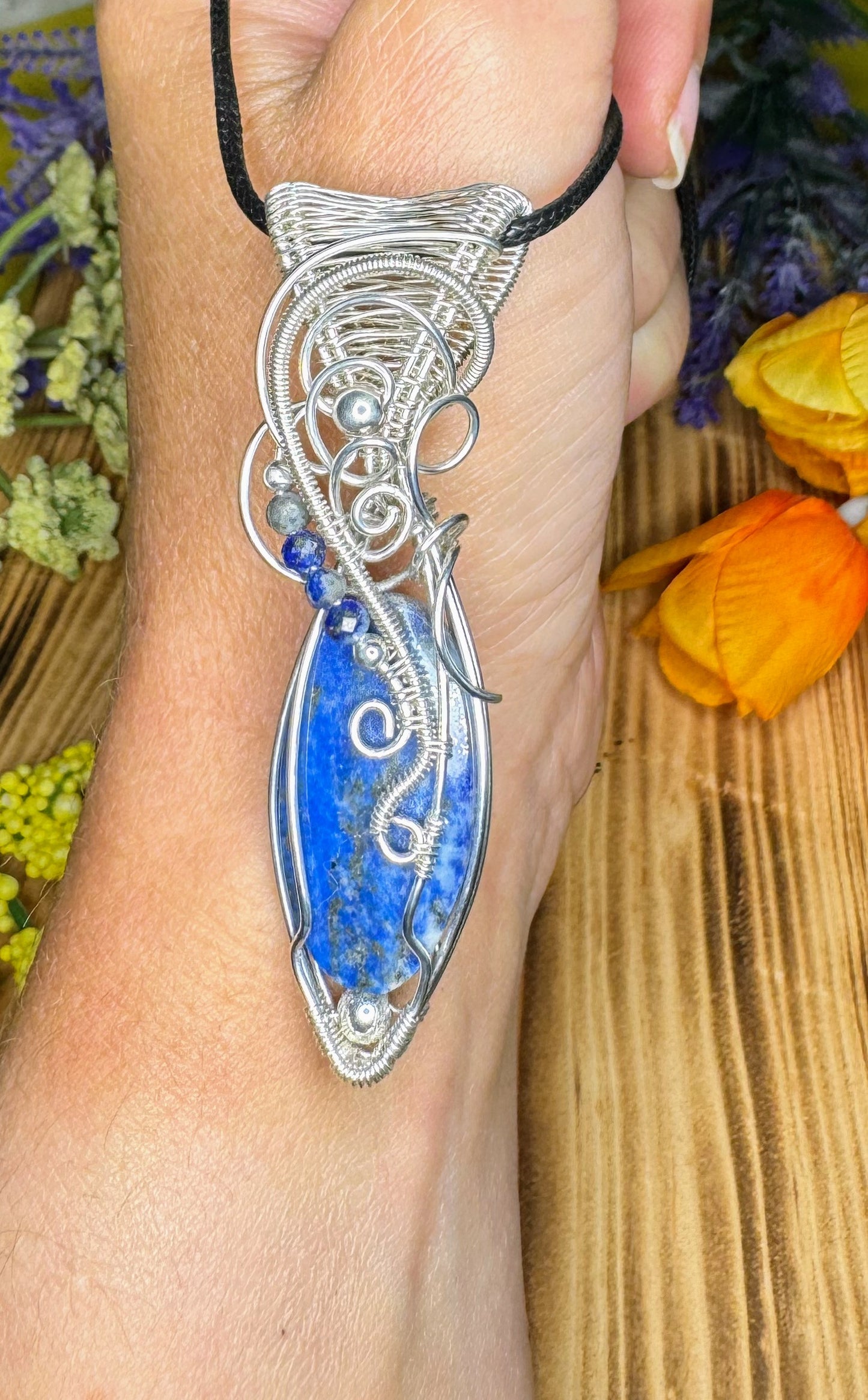 Lapis Lazuli & Lapis Lazuli in Sterling Silver
