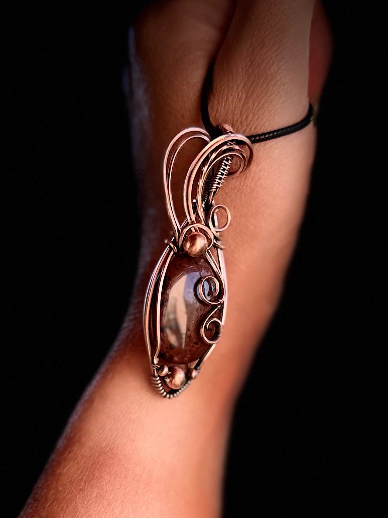 Mahogany Obsidian in Copper