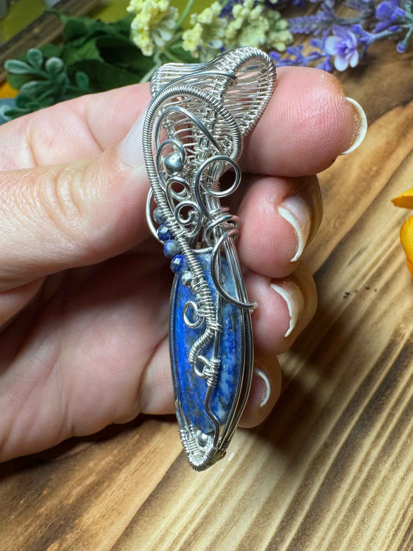 Lapis Lazuli & Lapis Lazuli in Sterling Silver