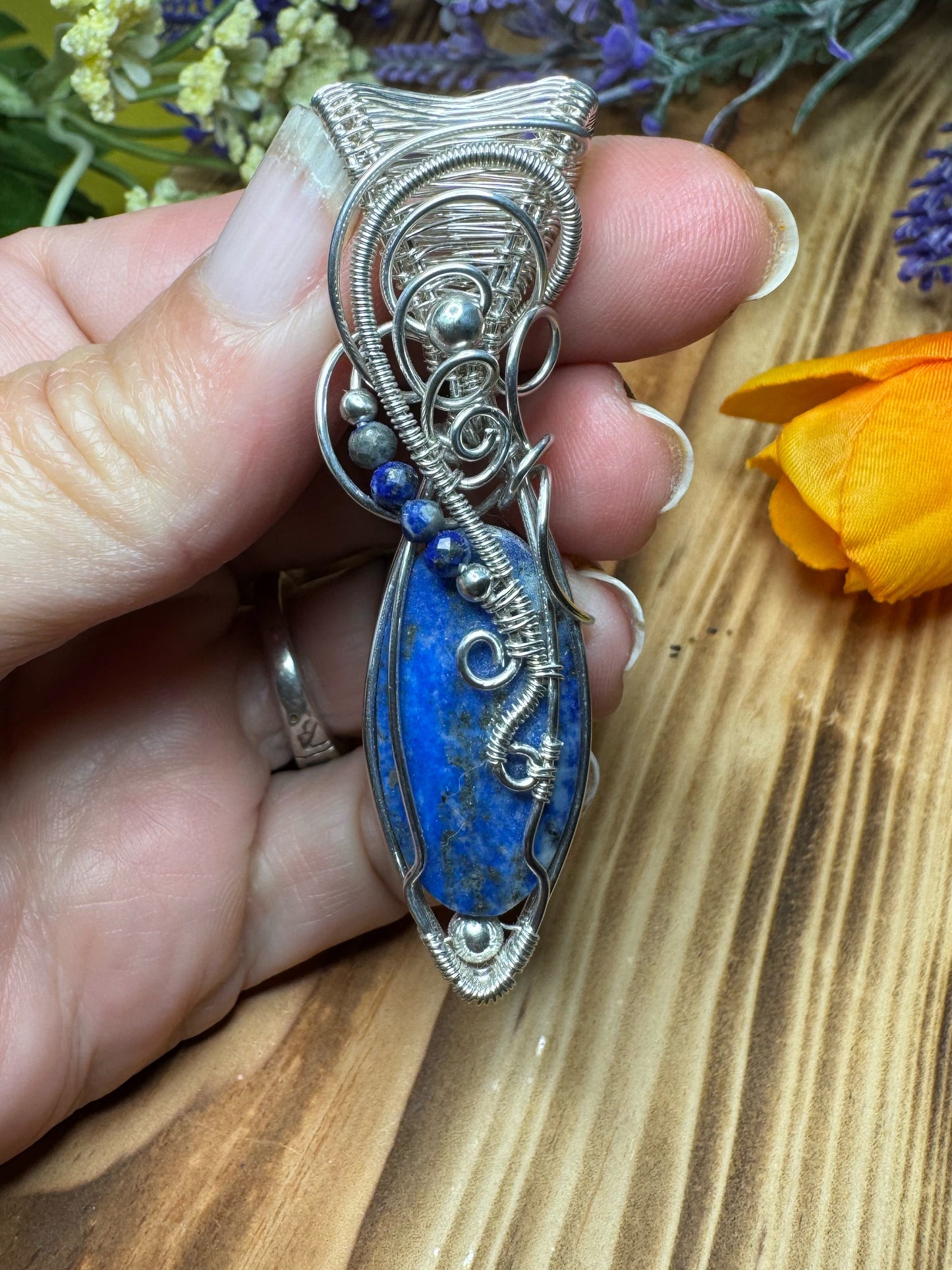 Lapis Lazuli & Lapis Lazuli in Sterling Silver