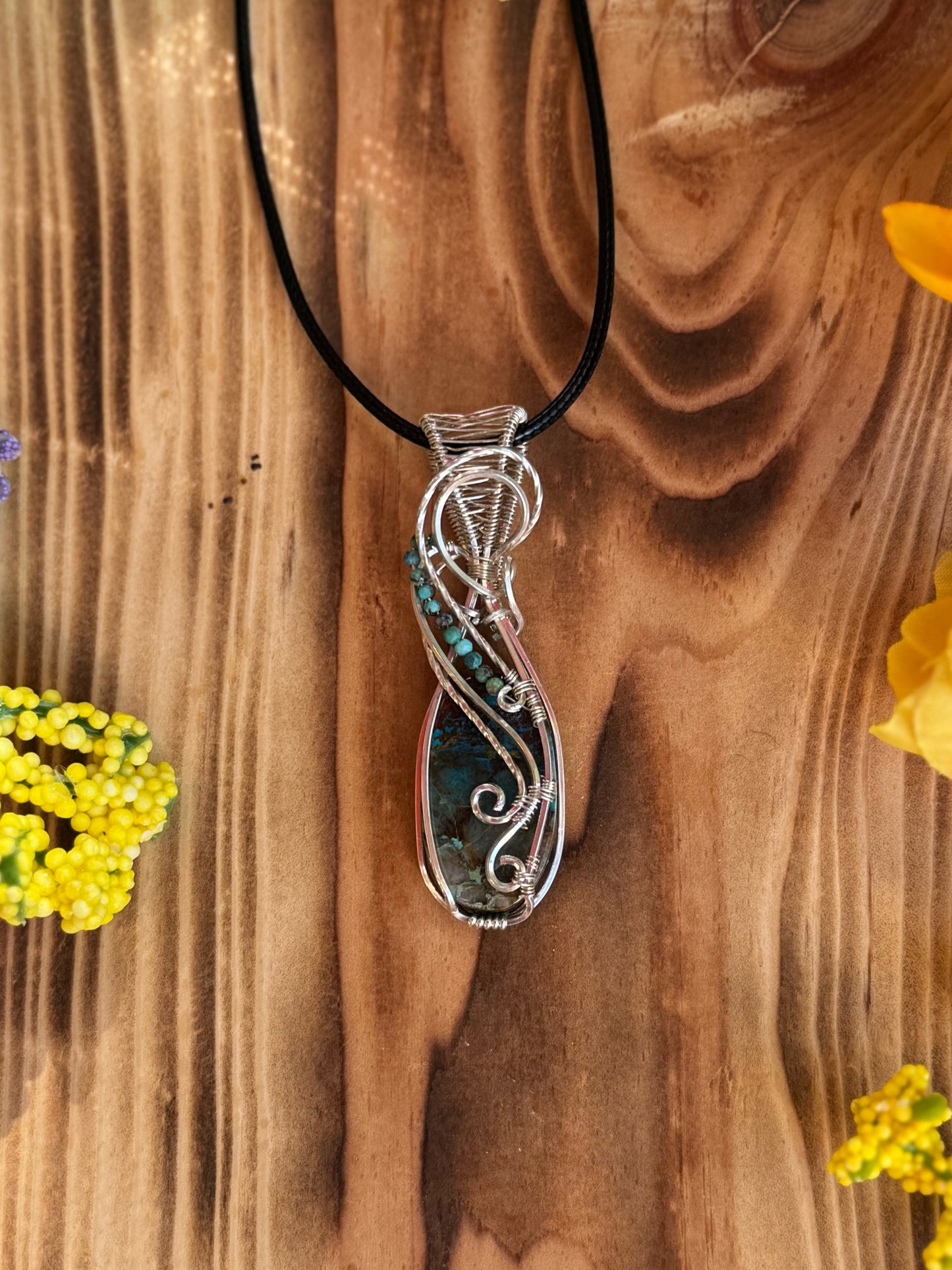 Shattuckite & Lapis Lazuli in Sterling Silver