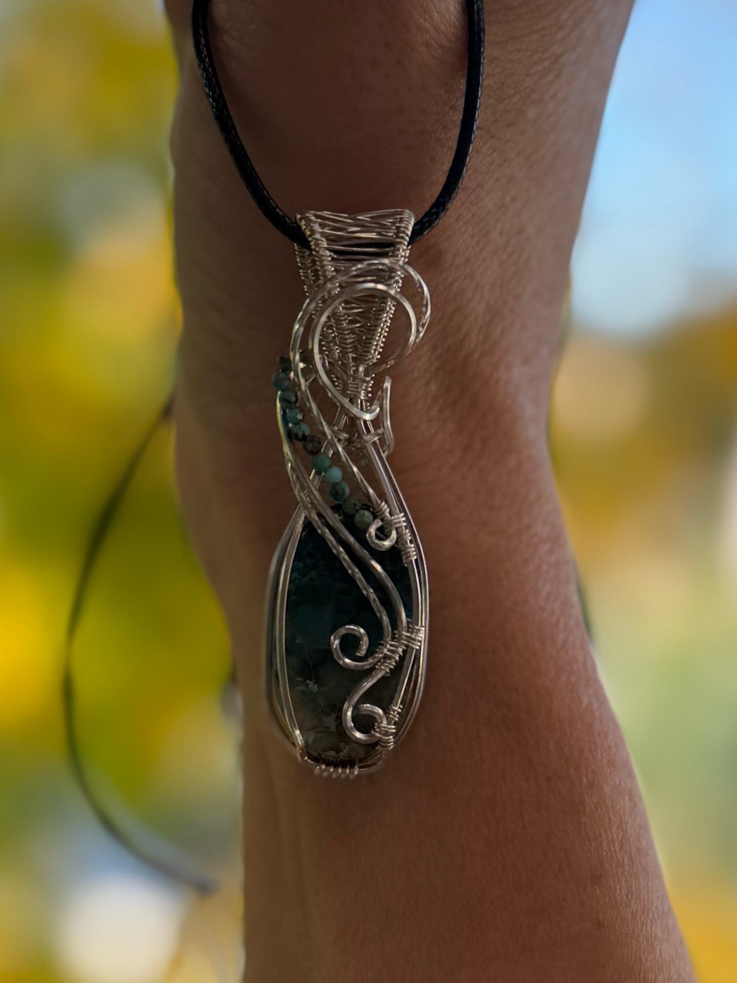 Shattuckite & Lapis Lazuli in Sterling Silver