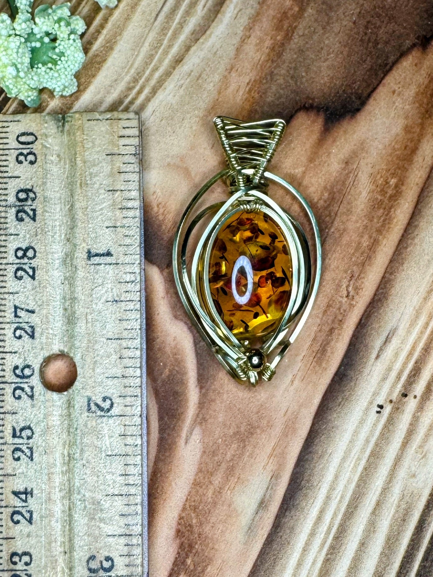 Reconstructed Amber in Brass
