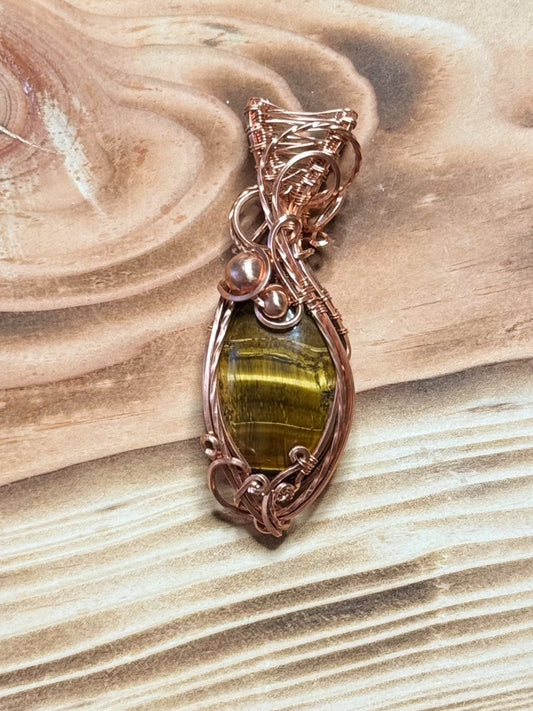 Tigers Eye in Copper