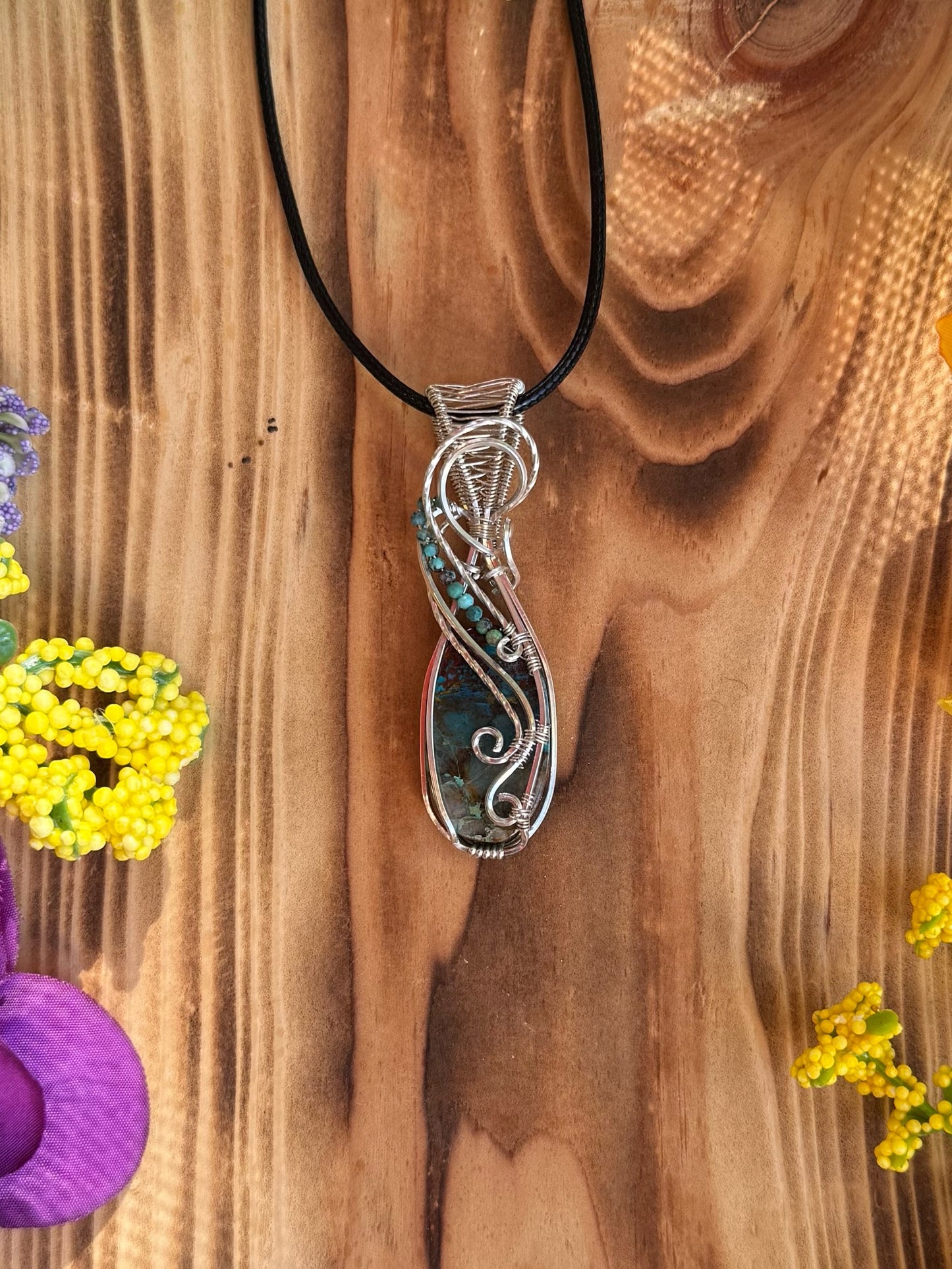 Shattuckite & Lapis Lazuli in Sterling Silver