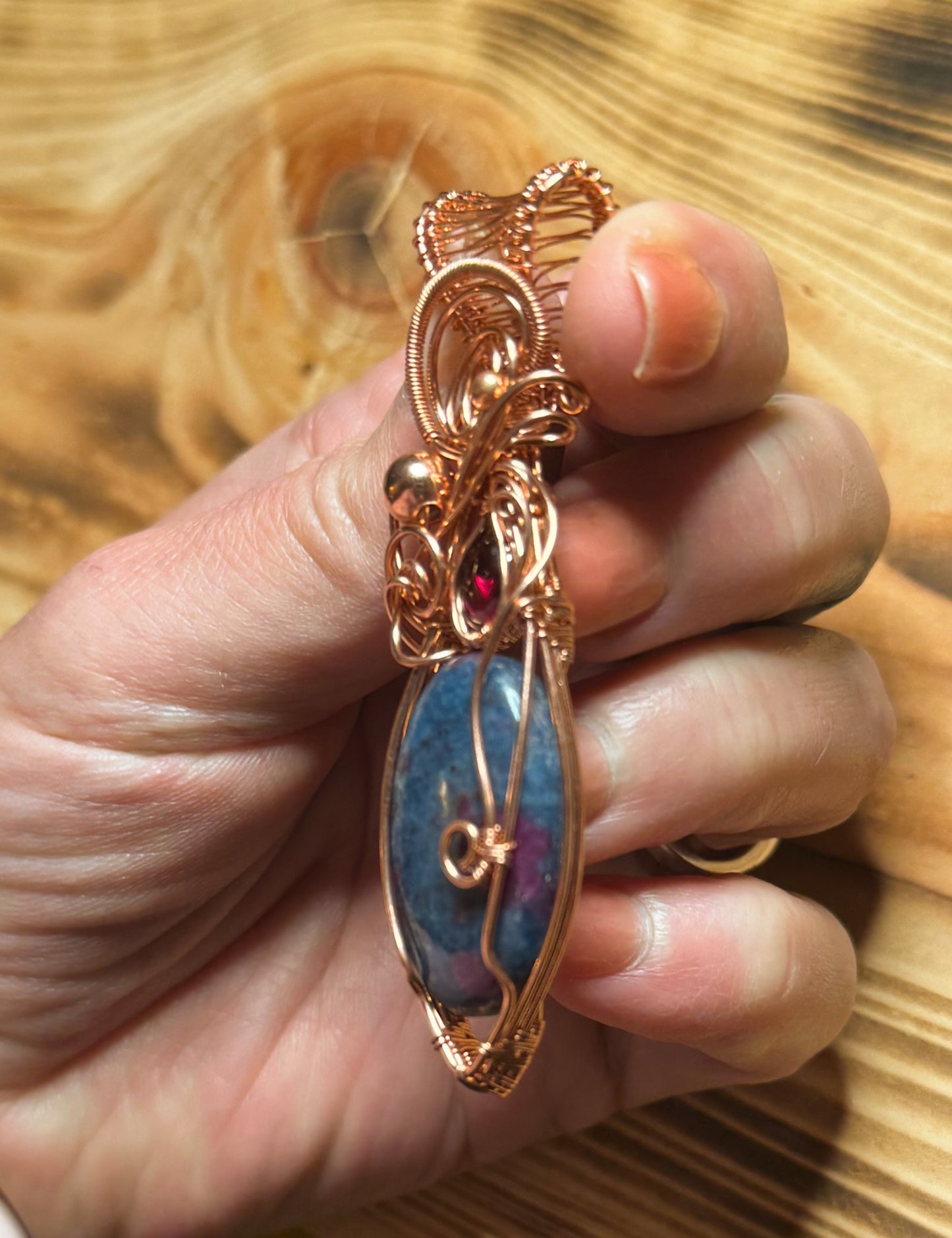 Ruby Kyanite & Garnet in Copper