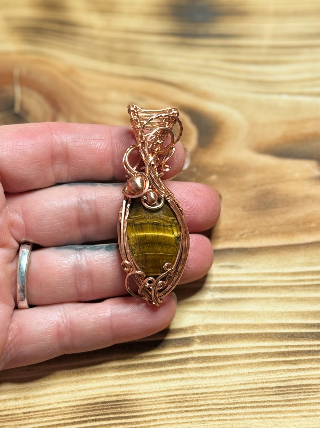 Tigers Eye in Copper