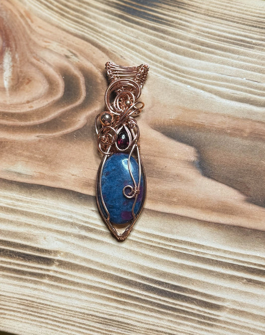 Ruby Kyanite & Garnet in Copper