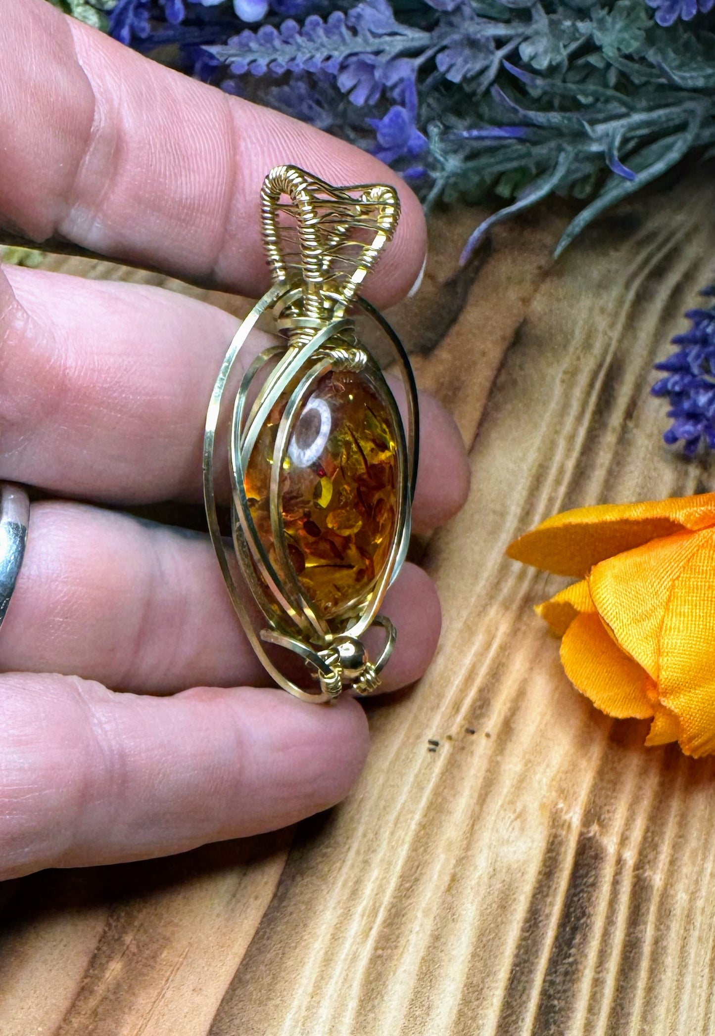 Reconstructed Amber in Brass