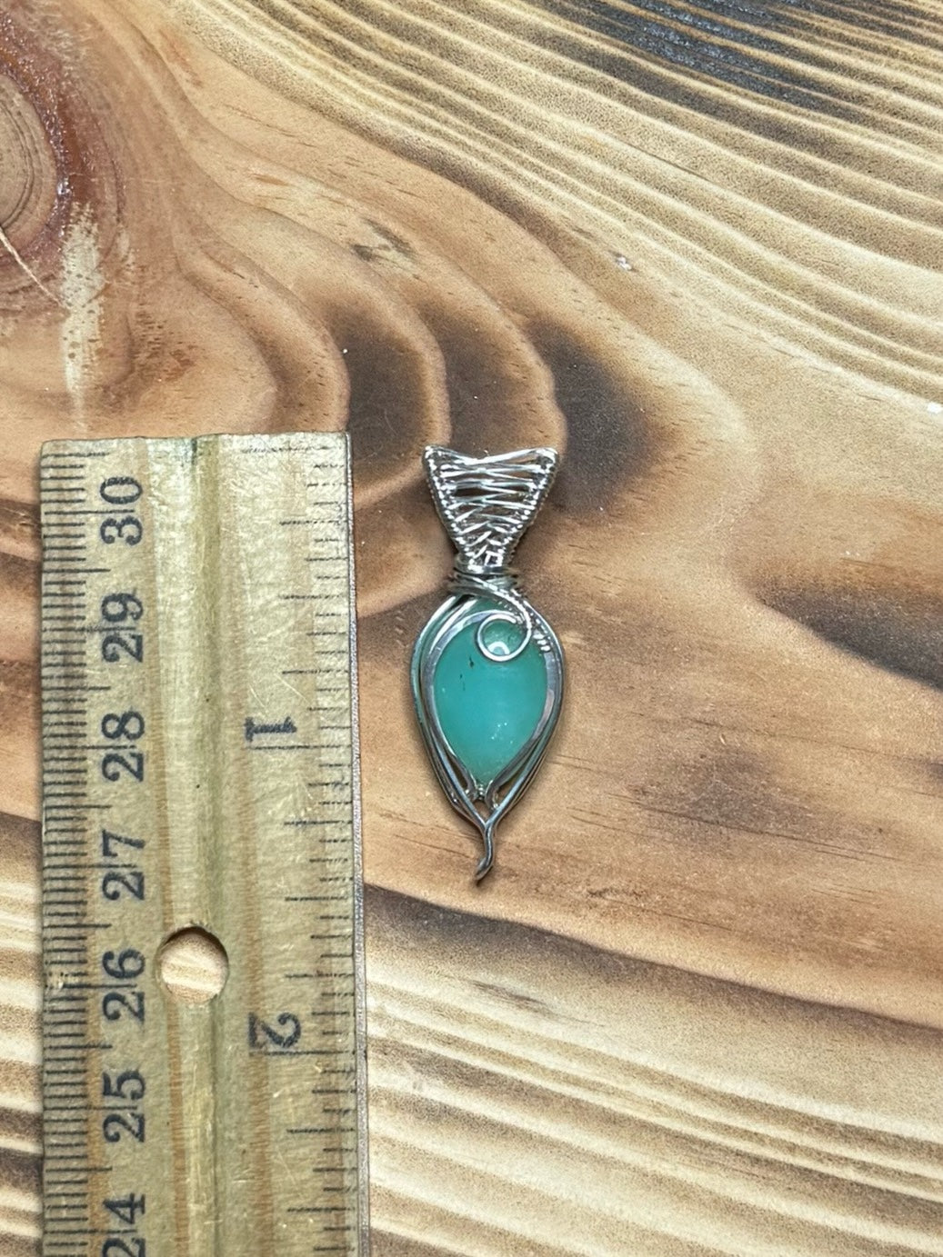 Chrysoprase in Sterling Silver Mini Pendant