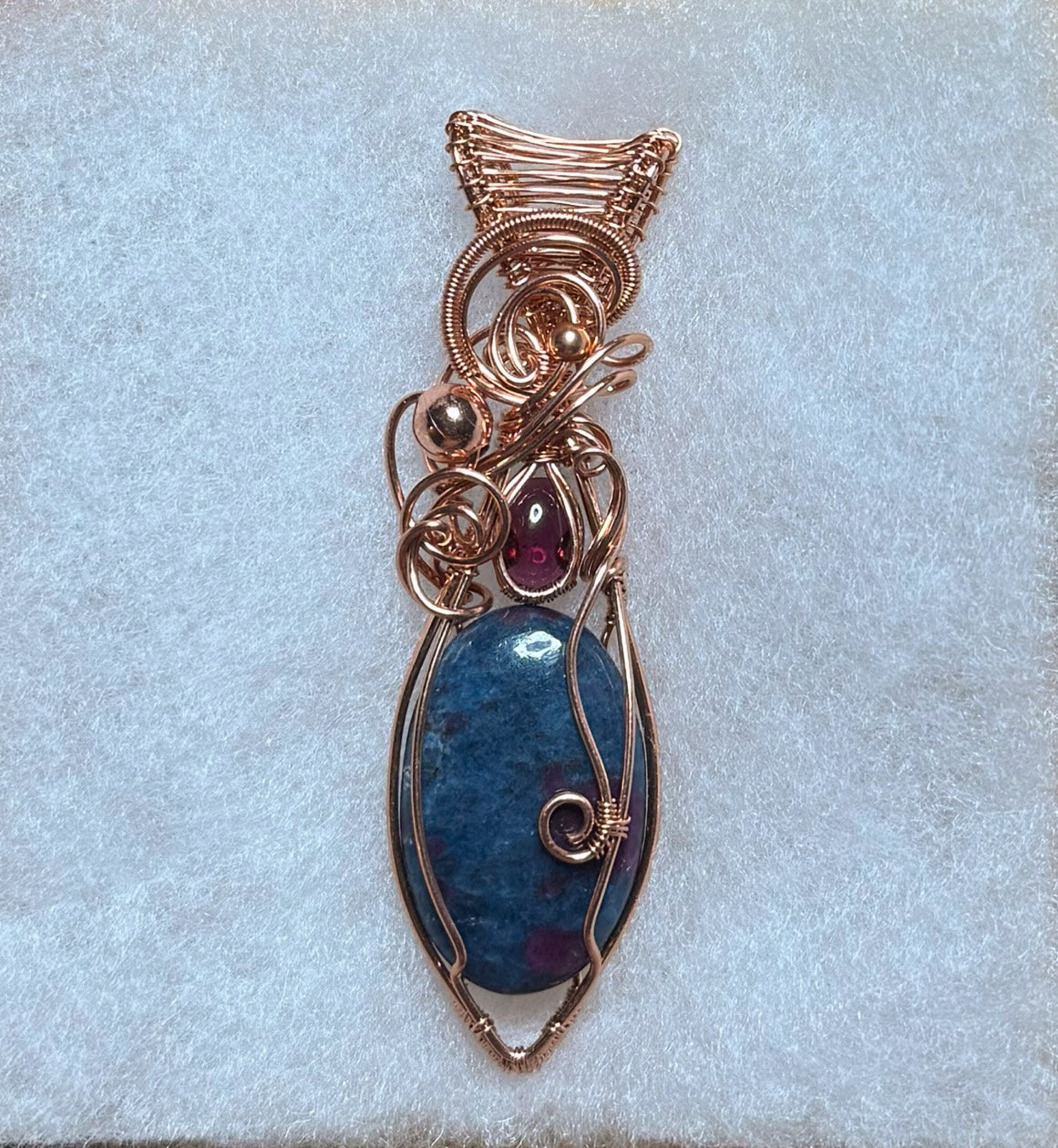 Ruby Kyanite & Garnet in Copper